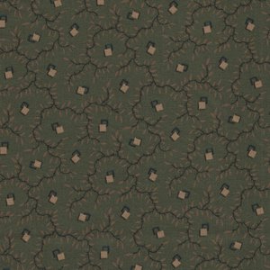 Marcus Fabrics Country Meadow groen ecru werkje
