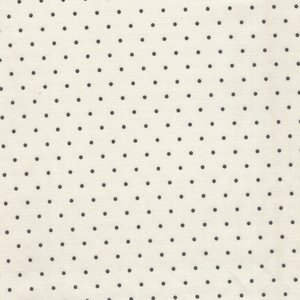 Marcus Fabrics ReproReds ecru zwart stipje