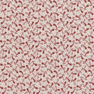 Marcus Fabrics ReproReds ecru rood werkje