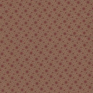 Marcus Fabrics ReproReds tan rood stipjes