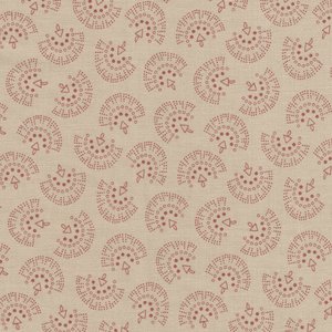 Marcus Fabrics ReproReds ecru rood werkje