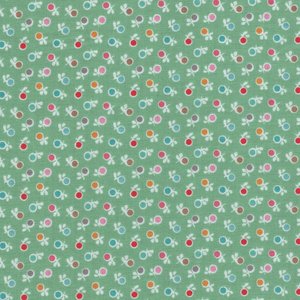Riley Blake Stitch groen gekleurde bolletjes