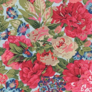 Free Spirit A Celebration of Sanderson lichtblauw roze bloemen