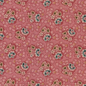 Andover Di Ford Oak Alley rood blauw/oker bloemetje