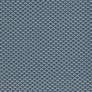 Stof a/s Nellie's Shirtings blauw werkje