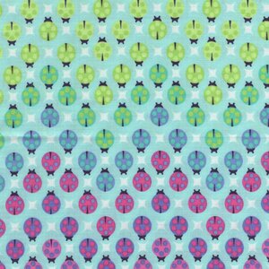 Free Spirit Tula Pink Tiny Beasts blauw lieveheersbeestjes