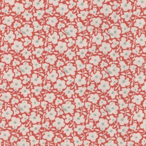 Andover Sweet Ride oranje (zalm) wit bloemetje