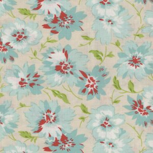 Andover Sweet Ride ecru blauw bloem