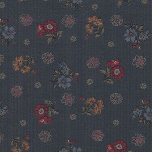 Henry Glass House on Summer Hill donker blauw bloemetjes