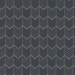 Henry Glass House on Summer Hill donker blauw geometrisch werkje