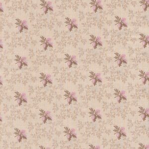 Andover Sienna ecru roze bloemetje