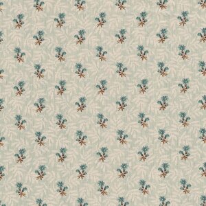 Andover Sienna lichtblauw blauw bloemetje