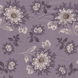 Andover Sienna paars ecru bloemen