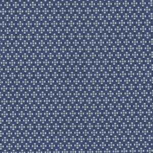 Riley Blake Home Town blauw wit groen werkje