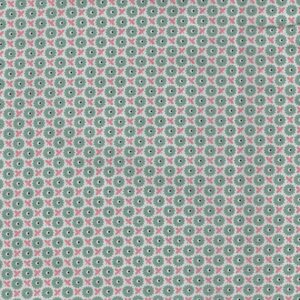 Riley Blake Home Town wit groen roze werkje