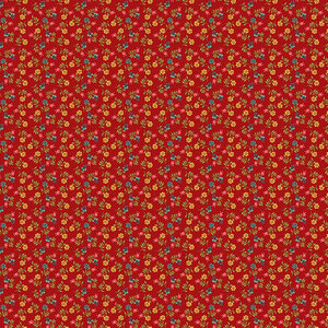 Henry Glass Yeoville rood bloemetje