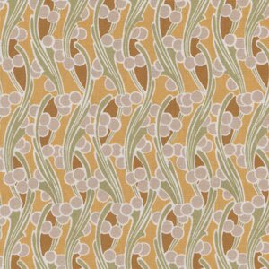 Andover Fleur Nouveau geel grijs bolletje