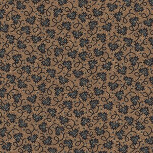 Robert Kaufman Stone Bridge tan met navy werkje