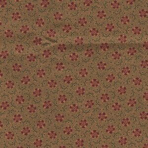 Robert Kaufman Stone Bridge gold rood werkje