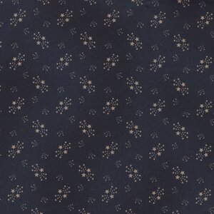 Robert Kaufman Grandpa's Journal navy ecru sterretje