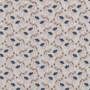 Windham Oxford beige blauw bloemetje