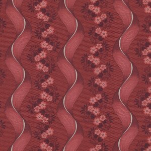 Henry Glass Bucklebury Chintz rood randstof