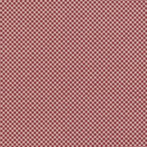 Henry Glass Garnet & Gingham diagonaal mini ruitje