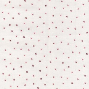 Henry Glass Garnet & Gingham ecru rood werkje