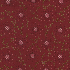 Henry Glass Garnet & Gingham rood bloemetje