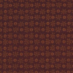 Henry Glass Oak and Maple rood bloemetje