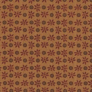 Henry Glass Oak and Maple oker geel bloemetje