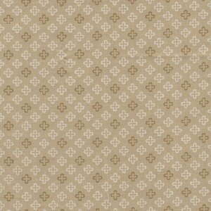 Andover A Woodsy Cottage groen ecru kruisjes