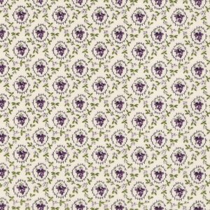 Henry Glass Pansy ecru paars werkje