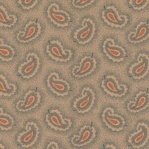 Andover Carolina ecru blauw paisley