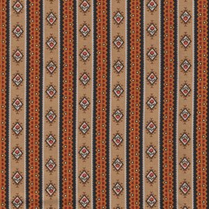 Andover Spice Market oranje tan streepje