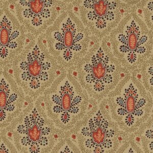 Andover Autumn Woods ecru oranje motief