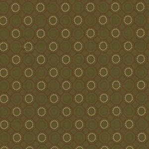 Baubles & Balsam groen ecru cirkeltjes