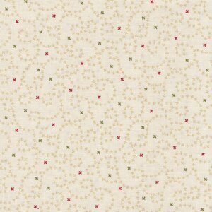 Baubles & Balsam ecru rood en groen werkje