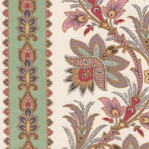 Andover Holbrook ecru groen randstof