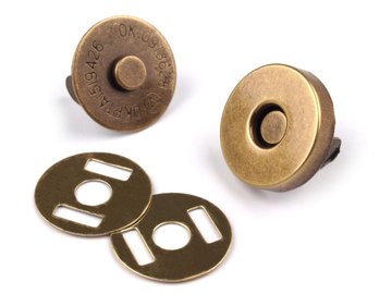 Magneetsluiting 14mm antiek brons