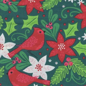3wishes Holiday Wonder groen rode vogels