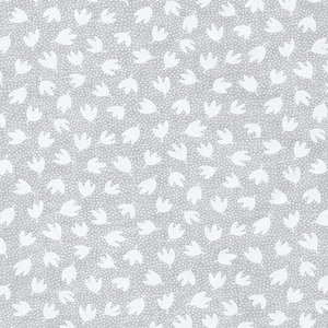 Vaag Malawi Smederij Basic Tone on Tone wit met wit blaadje - Patch & Stitch quiltstudio
